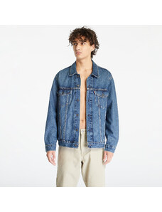 Jachetă din denim pentru bărbați Levi's Relaxed Fit Trucker Jacket Med Indigo - Worn In