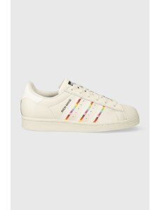 adidas Originals sneakers din piele x Rich Mnisi, Superstar Pride Rm culoarea bej