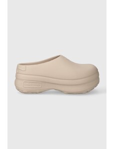 adidas Originals papuci Adifom Stan Mule Smith femei, culoarea bej, cu platformă IE7052