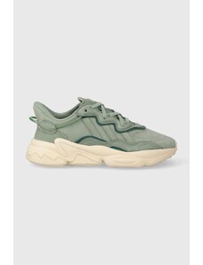 adidas Originals sneakers din piele întoarsă Ozweego culoarea verde, IE9508