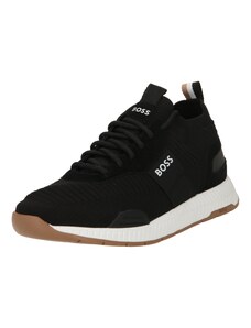 BOSS Black Sneaker low 'Titanium' bej deschis / negru / alb