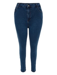 Trendyol Blue High Waist Flexible Skinny Jeans
