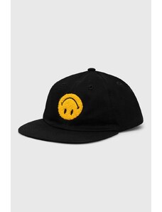 Market șapcă de baseball din bumbac x Smiley culoarea negru, cu imprimeu