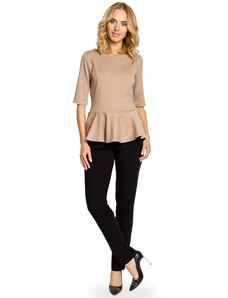 Made Of Emotion Woman's Top M007 Cappuccino