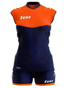 Echipament Volei ZEUS Kit Volley Sara Slim Fit Blu/Arancio Fluo