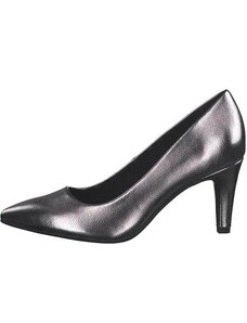 Pantofi cu toc dama S oliver 5-22406-41 pewter, piele ecologica, argintiu