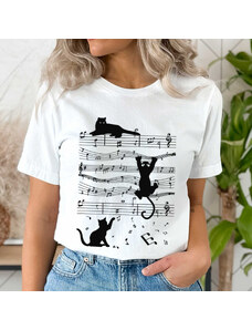 orielle Tricou Music Cat