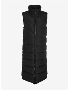 Black Ladies Quilted Vest Noisy May Dalcon - Ladies