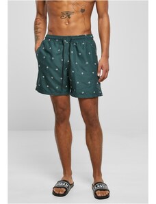 Urban Classics / Embroidery Swim Shorts anchor/bottlegreen/white