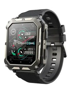 Smartwatch Tio Barbati Rezistent la socuri Fitness Tracker 1.83 inch 380mAH Bluetooth Apeluri Inot Pedometru Waterproof pentru Android iOS