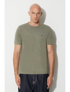 C.P. Company tricou din bumbac 30/1 JERSEY GOGGLE PRINT T-SHIRT culoarea verde, cu imprimeu 15CMTS044A005100W