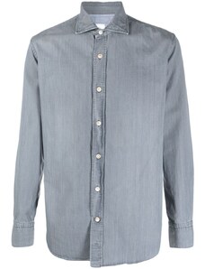 Eleventy long-sleeve cotton shirt - Grey
