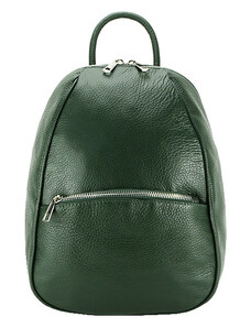 Made in Italy Rucsac din piele naturala Lili 121 Verde inchis