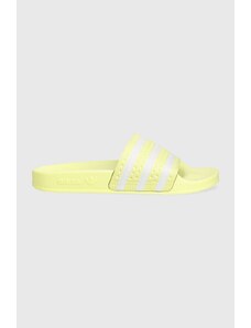 adidas Originals papuci Adilette femei, culoarea galben IE9616