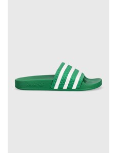 adidas Originals papuci Adilette femei, culoarea verde IE9617