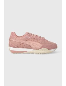 Puma sneakers din piele întoarsă culoarea roz