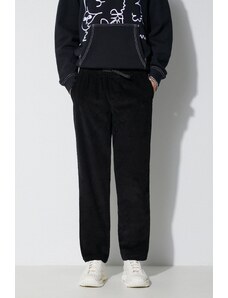Taikan pantaloni de catifea cord Chiller Pant Corduroy culoarea negru, drept TP0007.BLKCRD