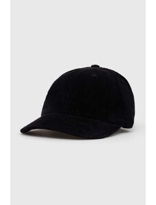 Norse Projects șapcă de baseball din catifea Wide Wale Corduroy Sports Cap culoarea negru, uni, N80-0131-9999