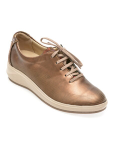 Pantofi SUAVE bronz, 13013GT, din piele naturala