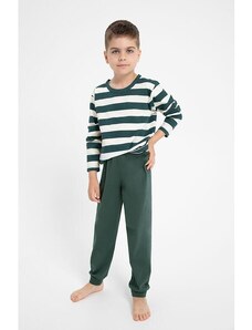 Taro Pijamale băieți Blake verde-alb