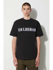 Han Kjøbenhavn tricou din bumbac culoarea negru, cu imprimeu