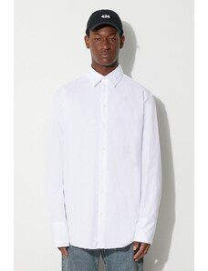 424 cămașă bărbați, culoarea alb, cu guler clasic, regular 35424E02R.236505