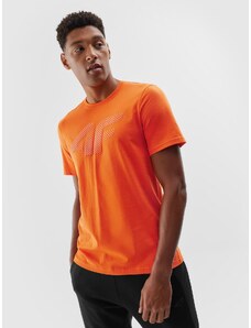 4F Tricou regular cu imprimeu pentru bărbați - portocaliu - 3XL
