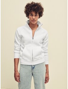 White women's sweatshirt with stand-up collar Fruit of the Loom