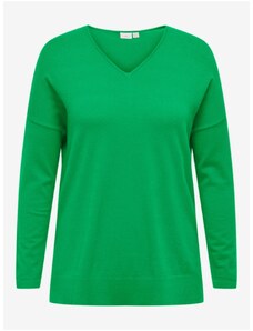 Pulover verde pentru femei ușoare ONLY CARMAKOMA Ibi - Femei