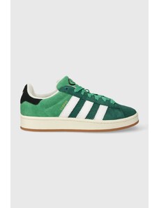 adidas Originals sneakers din piele întoarsă Campus 00s culoarea: verde ID2048
