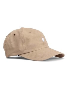 Norse Projects șapcă din bumbac Twill Sports Cap culoarea bej, cu imprimeu, N80-0001 0966