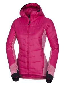 Northfinder Jacheta de trekking hibrida pentru femei cu PrimaLoft Aubrie BU-6036OR pink