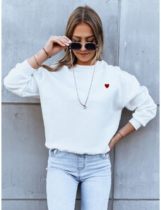 HEARTBEAT womens sweatshirt white Dstreet