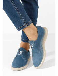 Zapatos Pantofi derby piele Karysa V2 albastri