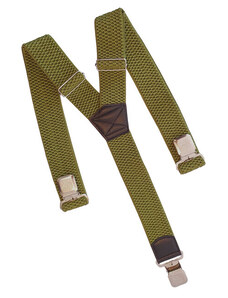 O&T Clip pentru bretele pantaloni Natur, verde deschis