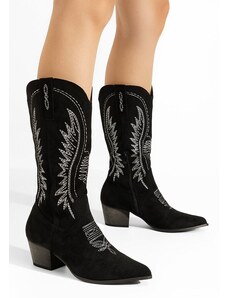 Zapatos Cizme cowboy dama Liisa negre