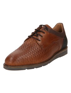 BULLBOXER Pantofi cu șireturi maro / maro coniac / negru