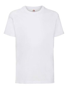 White Fruit of the Loom Cotton T-shirt
