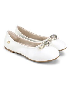 BIBI Shoes Balerini Bibi Ballerina White Sparkle