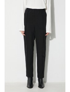 1017 ALYX 9SM pantaloni culoarea negru, drept, high waist