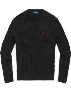POLO RALPH LAUREN Pulover Ls Driver Cn-Long Sleeve-Pullover 710775885012 001 black