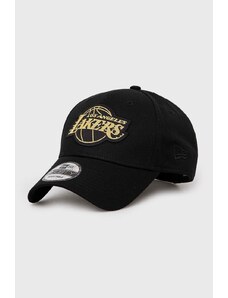 New Era șapcă de baseball din bumbac Los Angeles Lakers culoarea negru, cu imprimeu, 60364419