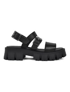 Altercore Sandale SUSIE VEGAN femei, culoarea negru, cu platformă