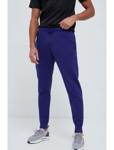 Under Armour pantaloni de trening culoarea violet, neted 1357128-012