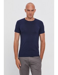 Polo Ralph Lauren tricou (2-pack) bărbați, culoarea bleumarin, material uni 714836000000