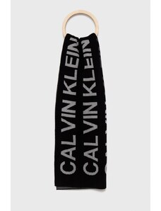 Calvin Klein Jeans Pălărie si Eșarfă culoarea negru