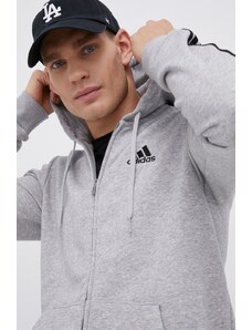 Adidas Bluză HB0041 bărbați, culoarea gri, cu imprimeu