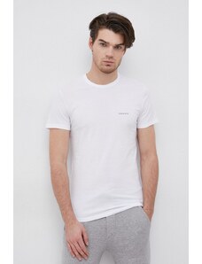 Versace tricou (2-pack) bărbați, culoarea alb, material uni