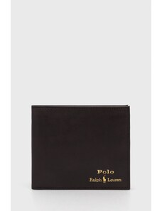 Polo Ralph Lauren portofel de piele bărbați, culoarea maro 405804000000