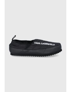 Karl Lagerfeld papuci de casa Kookoon culoarea negru
